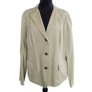 Lands End Beige Women's Blazer